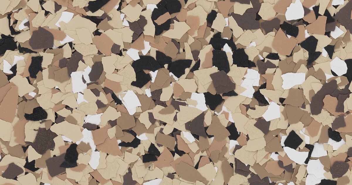 Congo epoxy flake floor blend